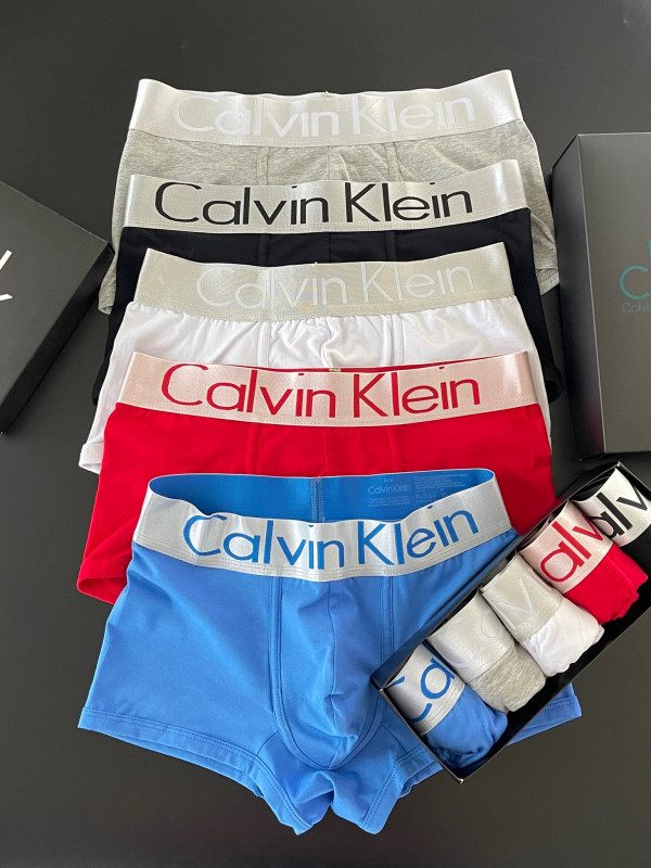 Комплект чоловічих боксерів Calvin Klein steel, 5шт в коробці