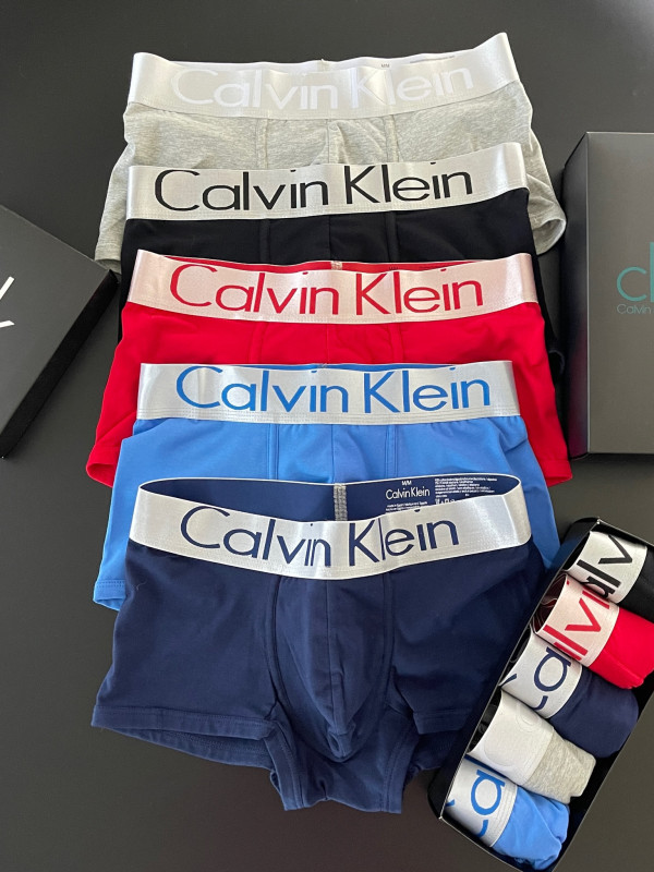 Комплект чоловічих боксерів Calvin Klein steel, 5шт в коробці