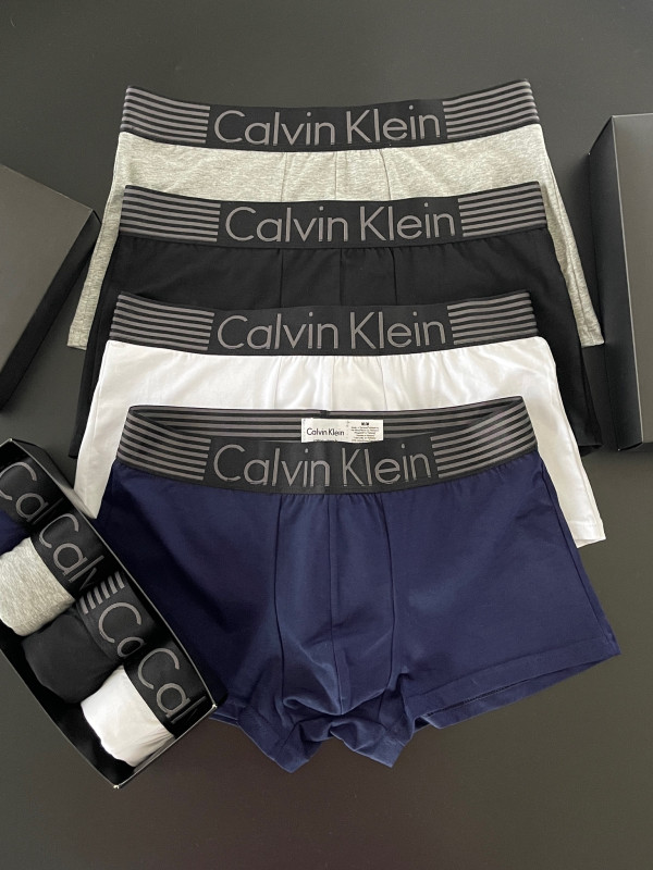 Комплект чоловічих боксерів Calvin Klein striped, 4шт в коробці