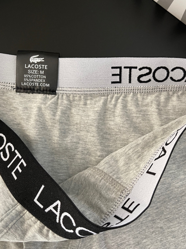 Комплект чоловічих боксерів Lacoste black, 4шт в коробці