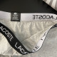 Комплект чоловічих боксерів Lacoste black, 4шт в коробці