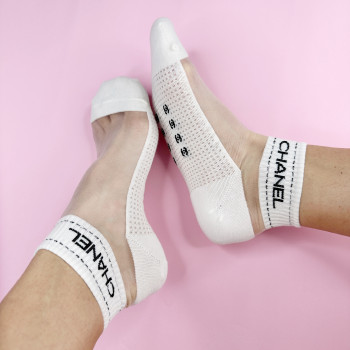 Жіночі капронові шкарпетки Chanel, 5шт комплект