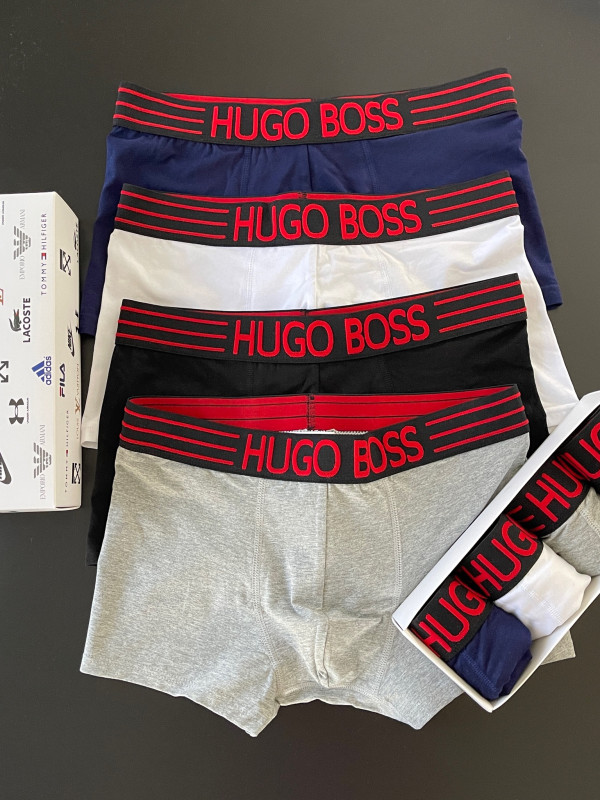 Комплект чоловічих боксерів Hugo Boss, 4шт в коробці