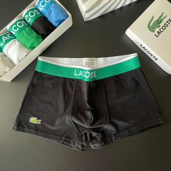 Комплект чорних чоловічих боксерів Lacoste, 5шт в коробці