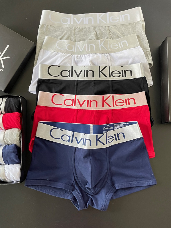Комплект чоловічих боксерів Calvin Klein steel, 5шт в коробці