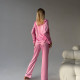 Малиновий комплект сорочка з штанами  Victoria's Secret