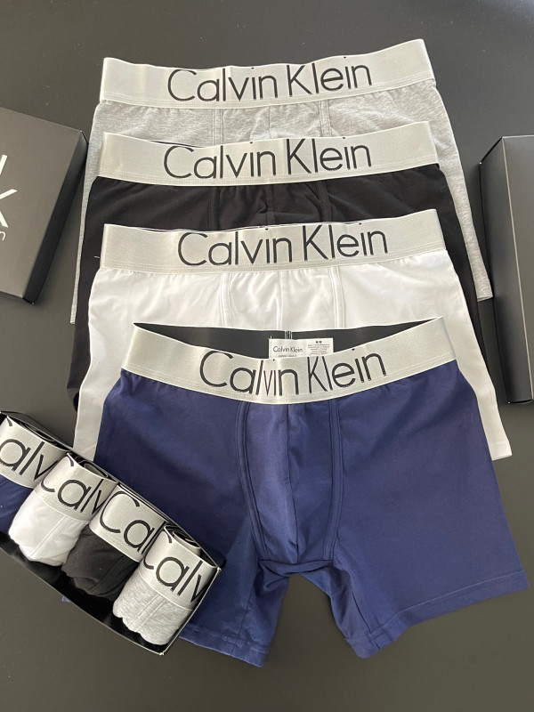 Комплект чоловічих боксерів Calvin Klein steel long, 4шт в коробці